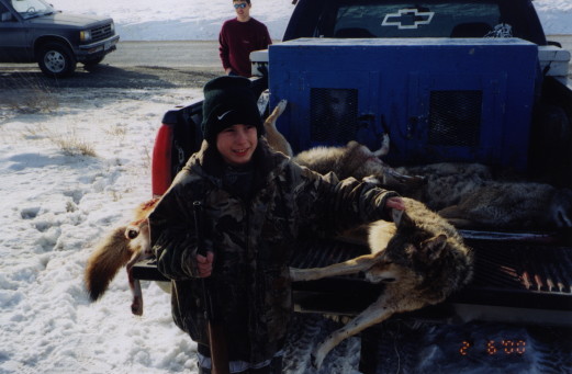 Brad's 1st coyote.