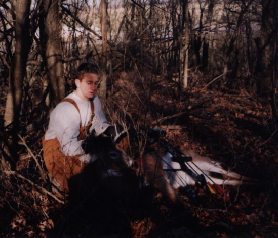 Josh's 2nd buck with a bow.